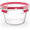 Emsa Emsa Clip&Close stiklinis maisto indas, 900 ml, raudonas