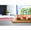 Emsa Emsa Clip&Close stiklinis maisto indas, 900 ml, raudonas