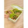 Emsa CLIP &amp; GO Priešpiečių dėžutė XL, lunch box (žalias/transparent, with inserts)