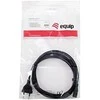 Equip Equip IEC-Stromkabel 2pin maitinimo kabelis -> C7 3m St/Bu juodas