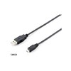 Equip 128594 USB kabelis 1 m 2.0 USB A Micro-USB B Juoda