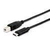 USB kabelis Equip USB-C - USB-B 1 m Juodas (12888207)