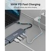 Adapteris AV Equip Equip Dock USB-C->HDMI,3xUSB3.0,100WPD 4K30Hz 0.25m gr
