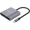 Adapteris AV Equip Equip Dock USB-C->HDMI,USB3.0,100WPD 4K60Hz 0.15m gr