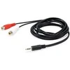Kabelis Equip Jack 3,5 mm - RCA (Cinch) x2 2,5 m juoda (147093)