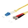 Equip LC Fiber- optinis pačcord - ST Singlemode dvipusis OS2, 1, m, geltonas (254231)