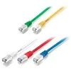 Equip Patchcord Cat6a, S/FTP, 1m, oranžinė (605670)