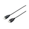 Equip 128850 USB kabelis 1,8 m 2.0 USB A Juoda