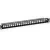 Equip Patchpanel 24x Cat6 19 FTP 1HE Keystone Montage sw