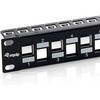 Organizer Equip Patchpanel 24x Cat6A 19'' FTP 1HE Keystone Montage sw