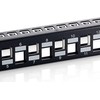 Organizer Equip Patchpanel 24x Cat6A 19'' FTP 1HE Keystone Montage sw