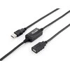 Sonstige Equip USB 2.0 Type A Active Extension Cable Male to Female - 5m - 5 m - USB A - USB A - USB 2.0 - Male/Female - Juodas