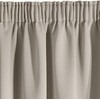 Eurofirany DESIGN 91 Naktinė užuolaida iš lygaus užtemdančio audinio PARISA, 135X270 cm, juosta / tunelis / kabliukai, spalva: tamsi smėlio