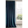 Naktinė užuolaida iš minkšto aksomo Eurofirany DIVA LINE RIA 140X270 cm, juosta/ tunelis/ kabliukai, 300g/m2, spalva: tamsiai mėlyna