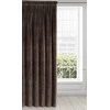 Naktinė užuolaida iš minkšto aksomo Eurofirany DIVA LINE RIA 140X270 cm, juosta/ tunelis/ kabliukai, 300g/m2, spalva: ruda