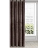 Eurofirany DIVA LINE RIA Minkšto aksomo naktinė užuolaida, 140X250 cm, kilpos / žiedai, spalva: ruda