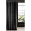 Eurofirany DIVA LINE RIA Minkšto aksomo naktinė užuolaida, 140X250 cm, kilpos / žiedai, spalva: juoda