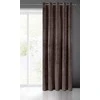 Eurofirany DIVA LINE RIA Minkšto aksomo naktinė užuolaida, 140X250 cm, kilpos / žiedai, spalva: ruda