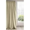 Naktinė užuolaida iš minkšto aksomo Eurofirany DIVA LINE RIA 140X270 cm, juosta/ tunelis/ kabliukai, 300g/m2, spalva: smėlio
