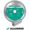 Evolution TCT pjūklo diskas skirtas pjauti aliuminį 210mm 60z - kampiniams pjūklams