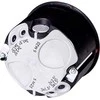 Simet 86161007 Ugniai atspari dėžė su membrana, hermetiška, akustinė, juoda, 50 gylio, su vamzdžių ir kabelių įvadu 86161007