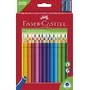 Spalvoti pieštukai Faber-Castell Jumbo 30-spalvų trikampiai+drožtukas