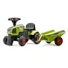 FALK traktoriukas su priekaba Baby Claas Axos 310 žalias