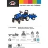 FALK Pedaliniai traktoriai New Holland Su priekaba ir atsidarančia variklio gaubtu