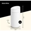 Thermo mug Fellow Carter Slide Matte Baltas, 354 ml