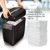 Fellowes Powershred | 60Cs | Juodas | 22 L | Kreditinių kortelių smulkinimas | 75 dB | Popieriaus apdorojimo standartas / išvestis 10 lapų per eigą | Skersinis smulkintuvas | Garantija 24 mėn.