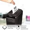 Fellowes Powershred | 60Cs | Juodas | 22 L | Kreditinių kortelių smulkinimas | 75 dB | Popieriaus apdorojimo standartas / išvestis 10 lapų per eigą | Skersinis smulkintuvas | Garantija 24 mėn.