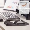 Kilimėlis pelei gelinis su atrama riešui Fellowes Memory Foam, juodas 0407-018