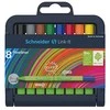 Schneider Link-It 8 spalvų ploni flomasteriai pakuotėje