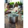 Nerūdijančio plieno puodas su stikliniu dangteliu FISSLER Viseo 2,1 l K2
