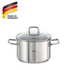 Nerūdijančio plieno puodas su stikliniu dangteliu FISSLER Viseo 2,1 l K2