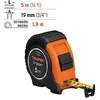 Matavimo juosta "Gripper" 5m x 19mm Truper®