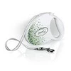 Flexi Glam Splash Leaf šuo baltas 5m