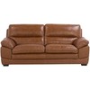 Sofa Beliani 4 vietų svetainės baldų komplektas HORTEN Natūrali oda Ruda