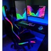 Žaidimų kėdė Fourze Lighting su RGB pašvietimu Gaming Chair, Juoda
