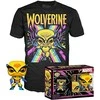 Funko Set figure POP & Tee Marvel Wolverine Juodas Light