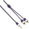 Kabelis Furutech ADL Jack 3,5mm - RCA (Cinch) x2 1,2m violetinė