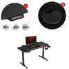 Žaidimų stalas Huzaro Hero 8.5 Gaming Desk, Motorizuotas, Reguliuojamo aukščio 740-1190mm, Juodos spalvos