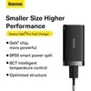 Baseus GaN5 Pro sieninis įkroviklis 2xUSB-C + USB 65W Juodas