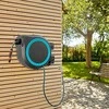 Gardena Ritė su žarna ir purkštuvu tvirtinama pri sienos RollUp XL 35m, mėlyna/pilka