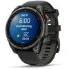 Išmanusis laikrodis Garmin fēnix® 8 Pro – 47 mm, AMOLED Sapphire, Pilkos anglies spalvos DLC titanas su juodos / pilkos akmenukų spalvos silikoniniu dirželiu