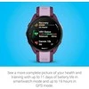 Išmanusis laikrodis Garmin Forerunner® 165 Music Uogų / alyvinės spalvos