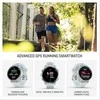 Išmanusis laikrodis Garmin Forerunner® 570 - 42mm Melsvos spalvos aliuminis su permatomu baltojo akmens / melsvos spalvos dirželiu