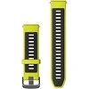 Garmin Forerunner 955/965 laikrodžių silokoniniai dirželiai, Geltonai / juodos spalvos su skalūno spalvos detalėmis