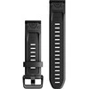 Išmaniojo laikrodžio Garmin Fenix 7S greitai atsegamas silikoninis dirželis, Juodos spalvos, 20mm
