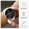 Išmanusis laikrodis Garmin Venu® 4 - 41 mm | spalva: pilkšvos aukso spalvos su kreminės spalvos silikoniniu dirželiu (010-03013-00)